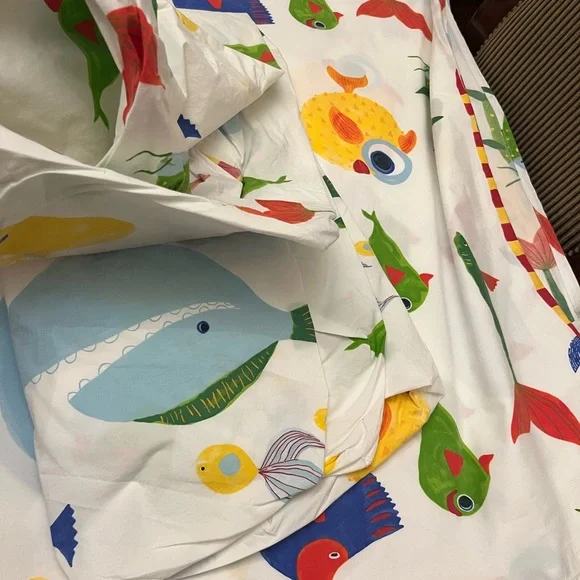 Pottery Barn 100% organic cotton Colorful sheets no PC/ Firm Price - Picture 6 of 16